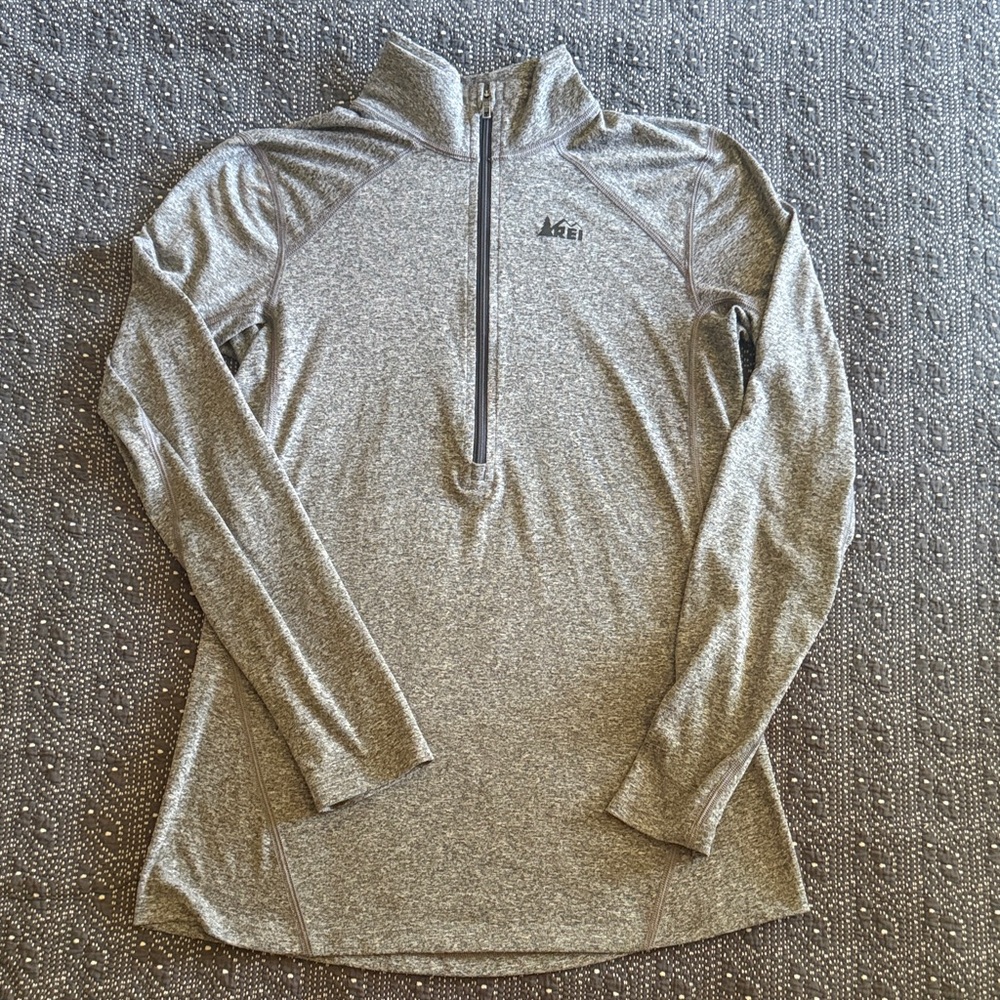 REI Heathered Gray Performance Pullover